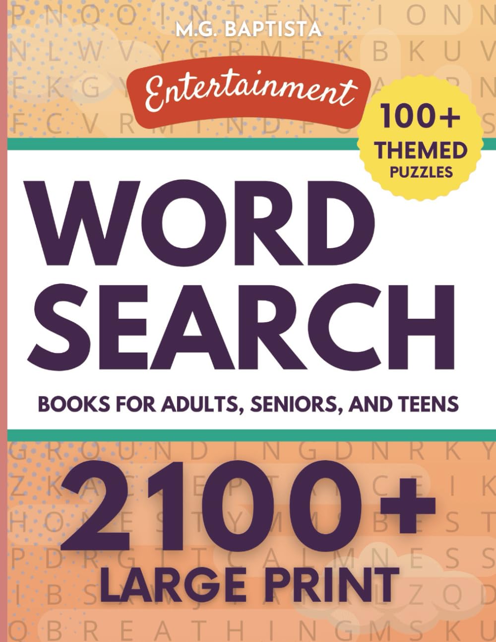 Entertainment Word Search books for adults