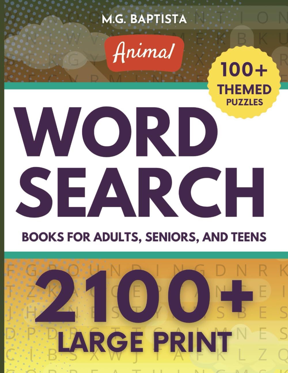 Animal Word Search books for adults